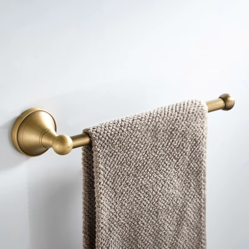 Accessoires de salle de bains en laiton Antique, ensemble de quincaillerie, porte-serviettes, porte-papier hygiénique, brosse de toilette, porte-savon de douche