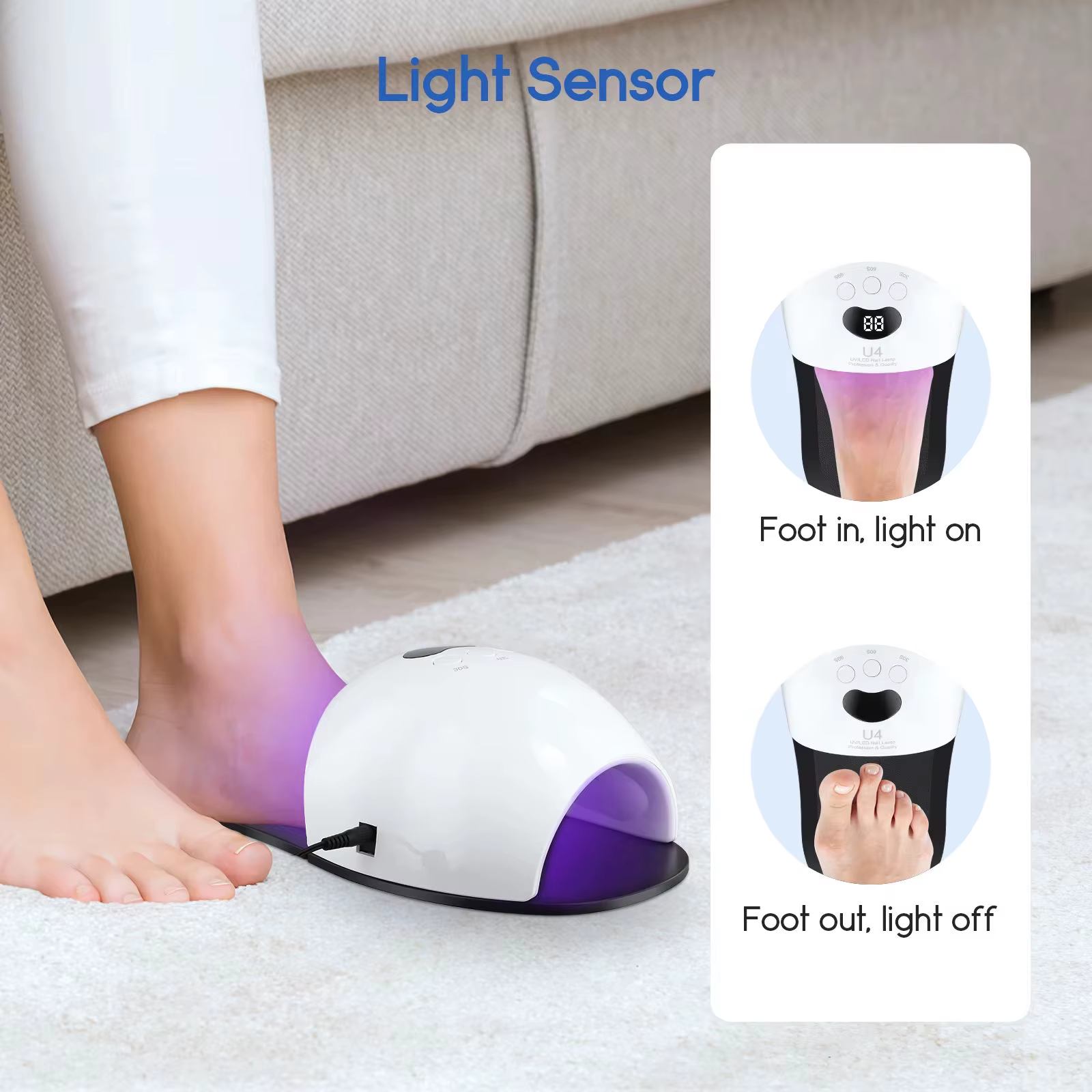 Lampe de séchage pour ongles et pieds