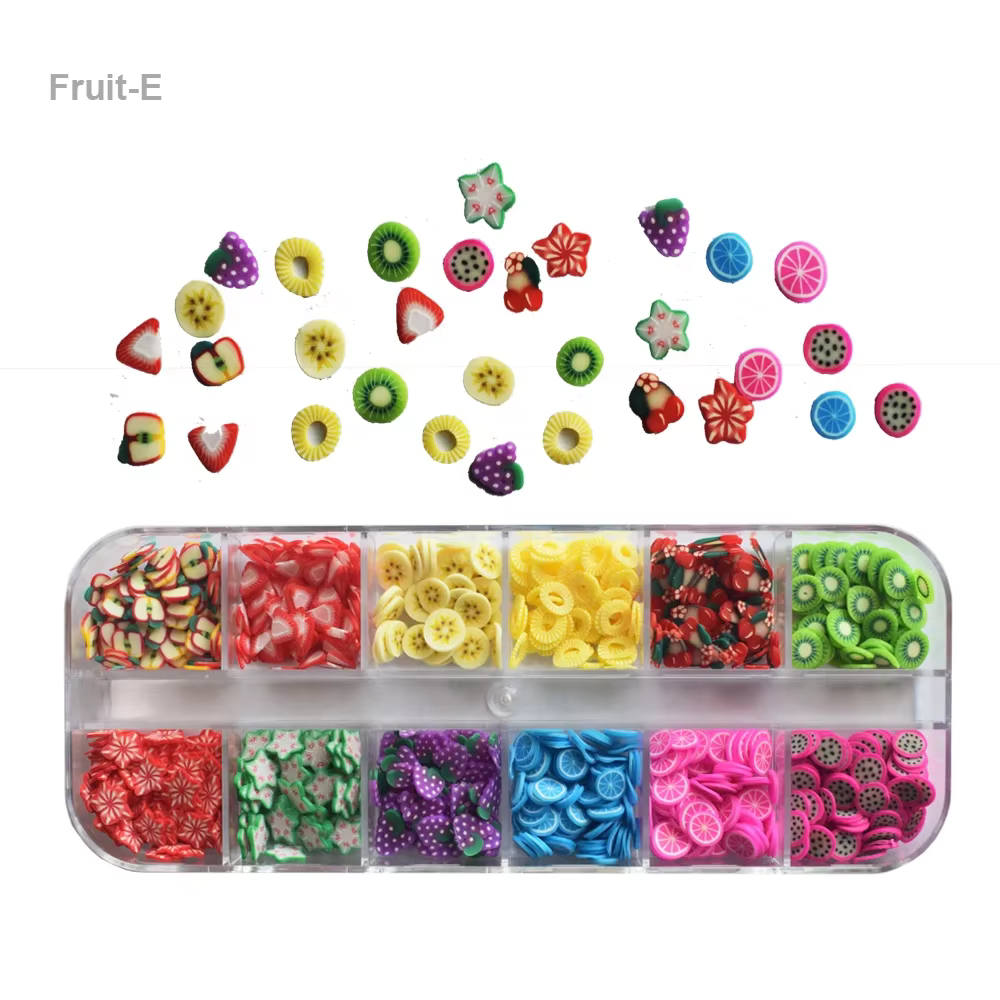 Autocollants 3D en forme de tranches de fruits pour nail art