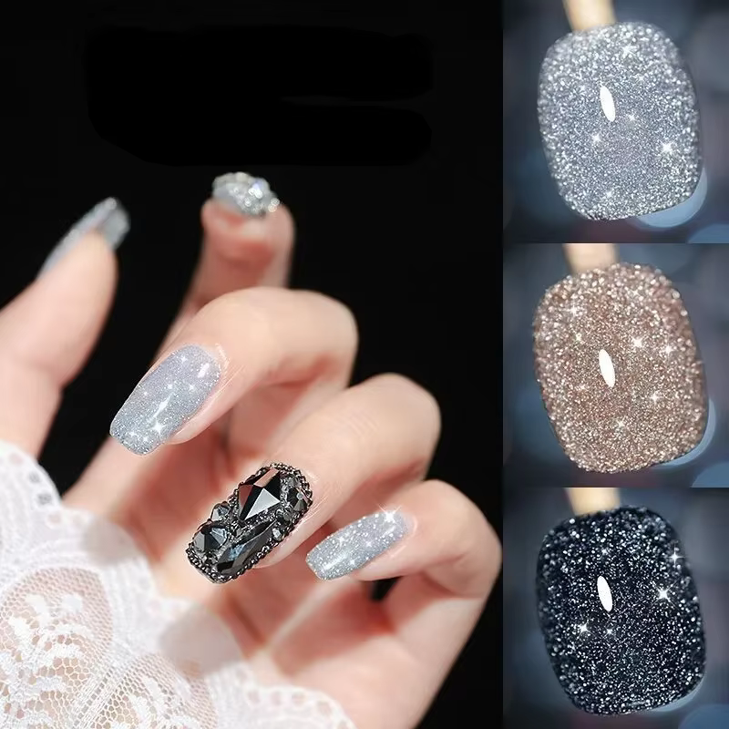 Verhéritage à ongles gel scintillant