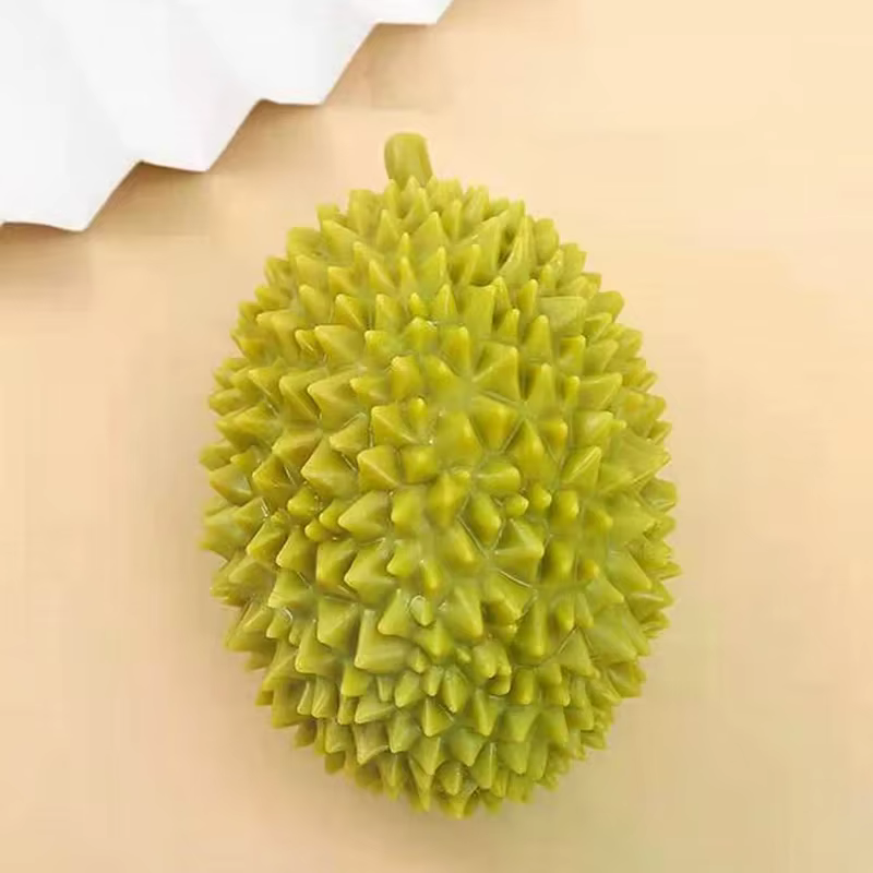 Jouet musical en forme de durian à presser, fausse réplique de fruit