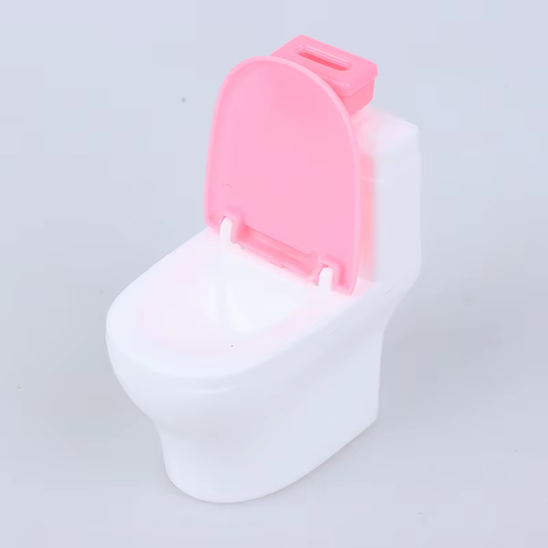Meubles de maison de poupée, salle de bain Vintage, modélisation de toilettes, accessoires de jouets miniatures