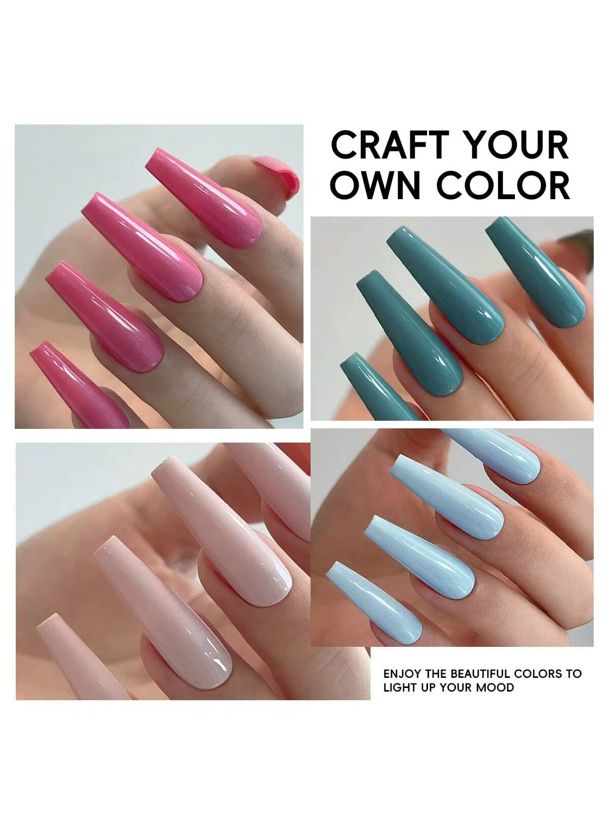 2025 Nouveau ensemble de gel pour ongles marron 6 couleurs - Kit de vernis gel UV/LED éclaircissant pour les salons de manucure