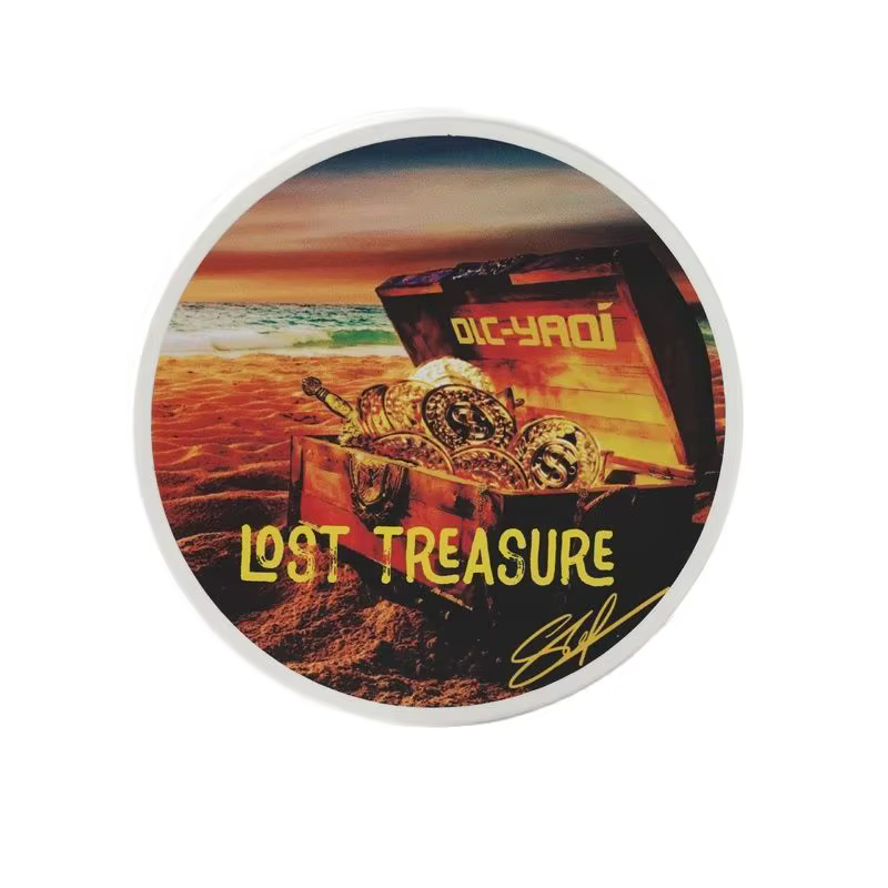 Savon à raser artisanal YAQI Lost Treasure 2026 pour hommes 170g – Mousse artisanale qui adoucit la barbe pour un rasage en douceur – Essentiels de toilettage
