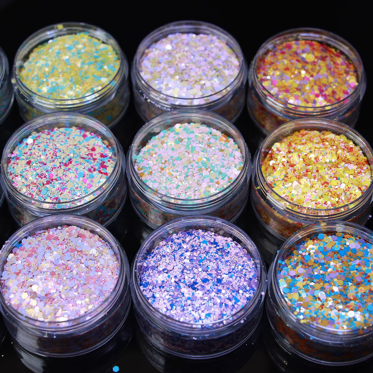 Paillettes de qualité biodégradable