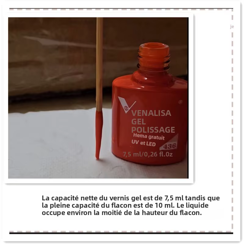 Venalisa vernis à ongles Gel 7.5ml HEMA gratuit tremper UV LED Gel