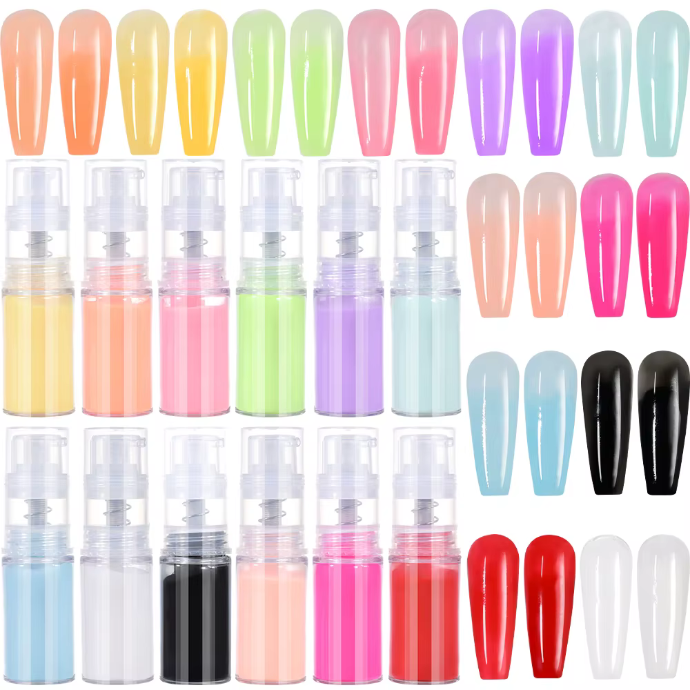 Poudre scintillante pour ongles