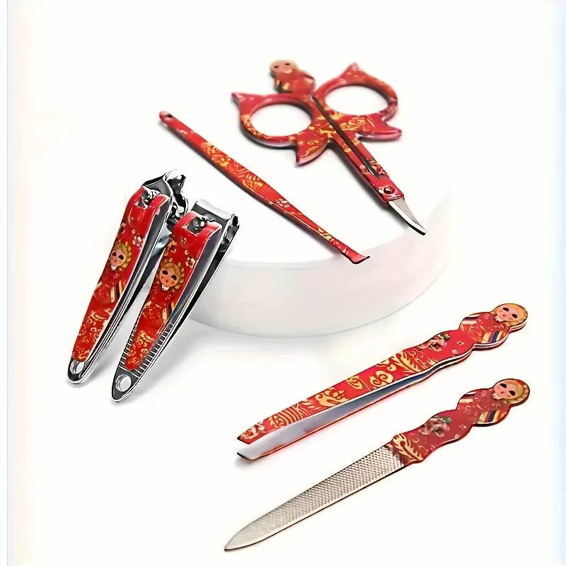 Kit de manucure et pédicure 6 pièces : Ciseaux à ongles