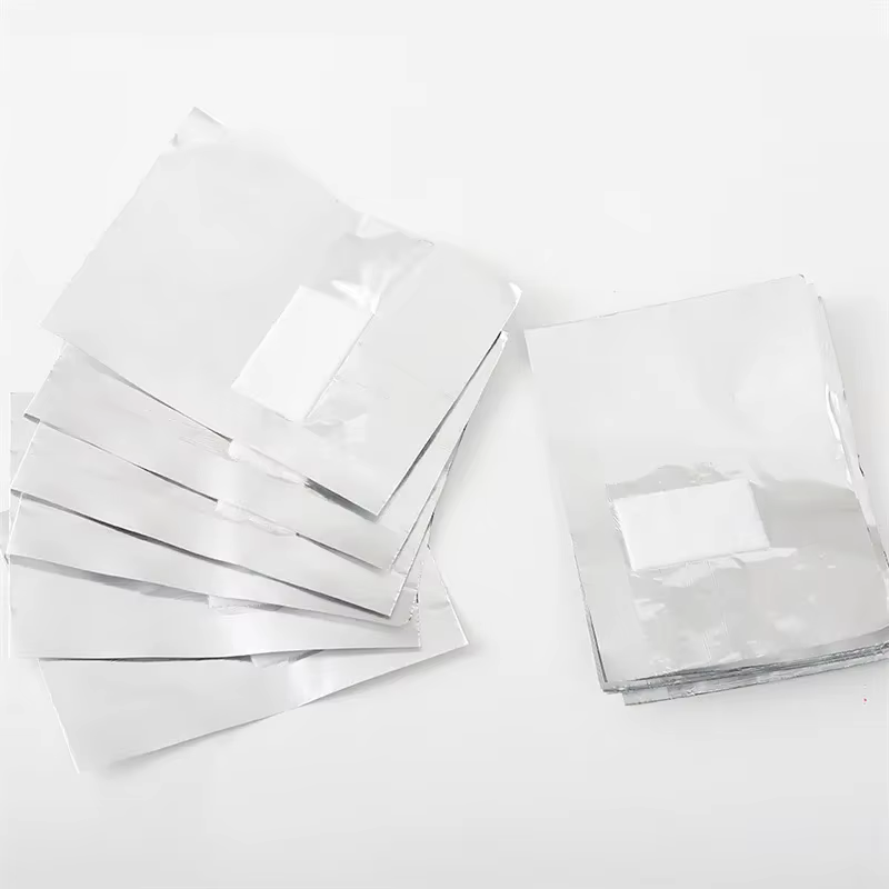 100 pièces sac feuille d'aluminium Nail Art tremper le vernis à ongles enlèvement enveloppes serviette Gel dissolvant