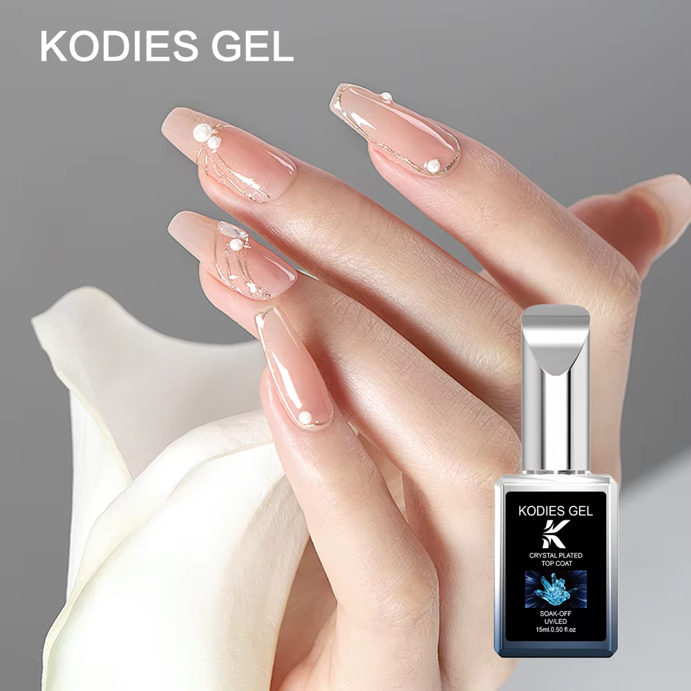 KODIES GEL cristal brillant couche de finition Gel vernis à ongles