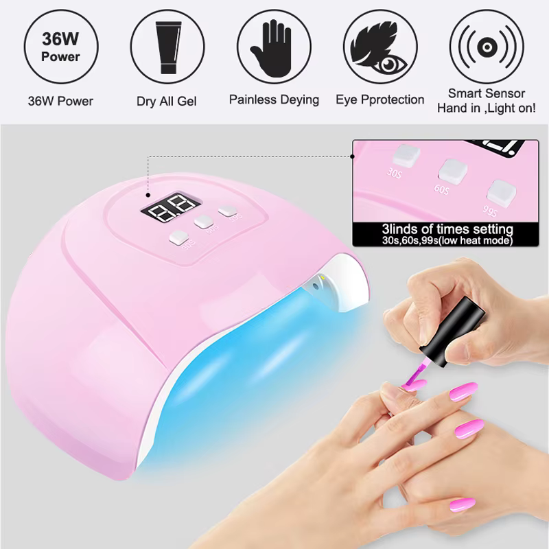Kit de vernis à ongles Gel avec lampe UV