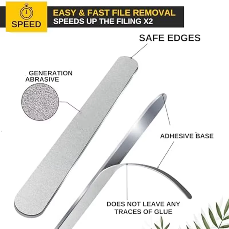 Plaques émeri remplaçables pour lime à ongles