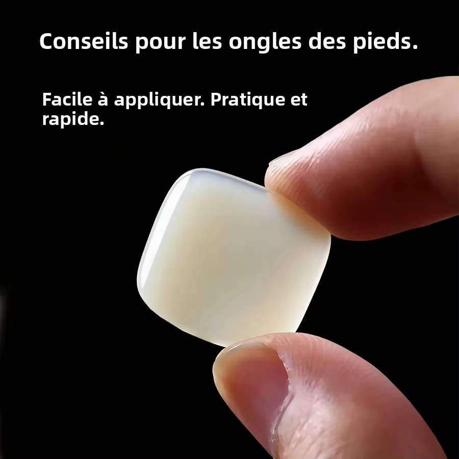 600 faux ongles d'orteils couleur naturelle