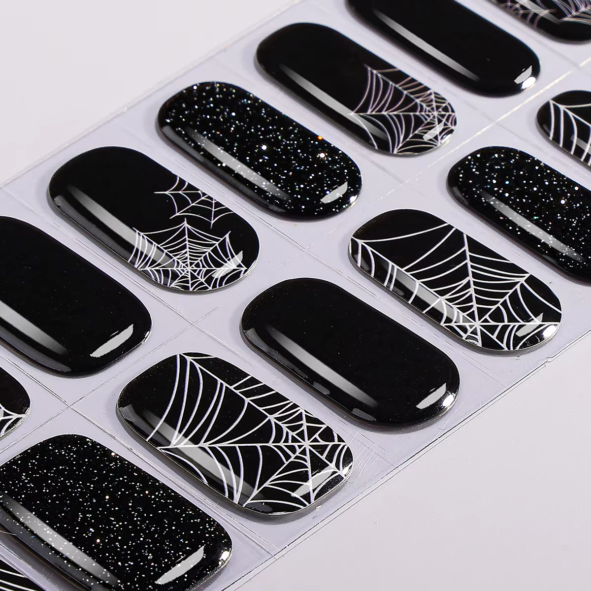 Autocollants pour ongles en Gel semi-durci pour Halloween