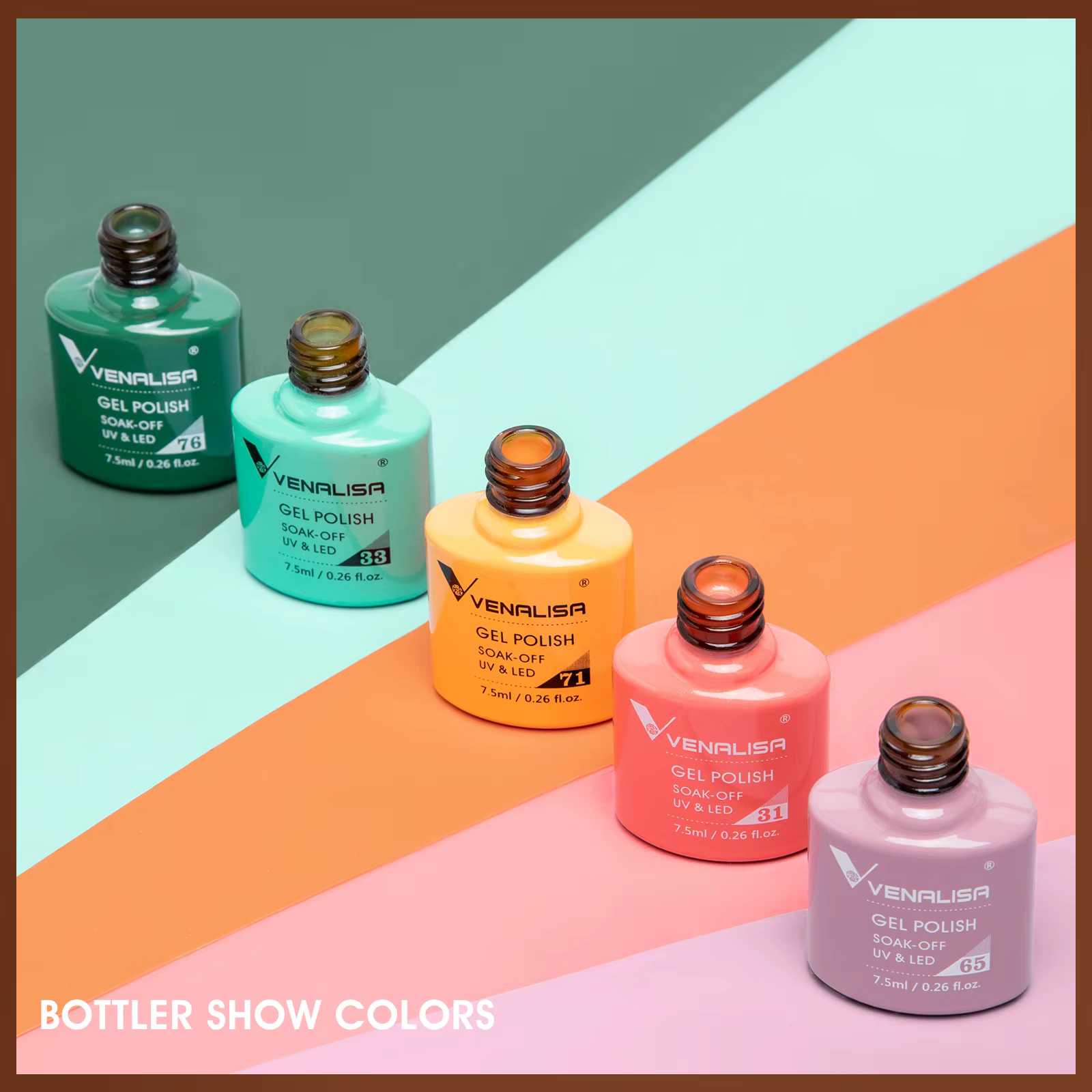 VENALISA vernis à ongles TPO gratuit 60 couleurs couverture complète