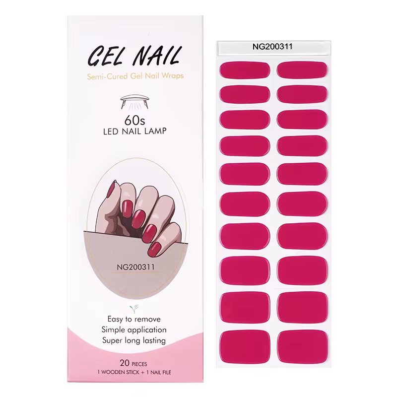 Enveloppes pour ongles semi-durcies