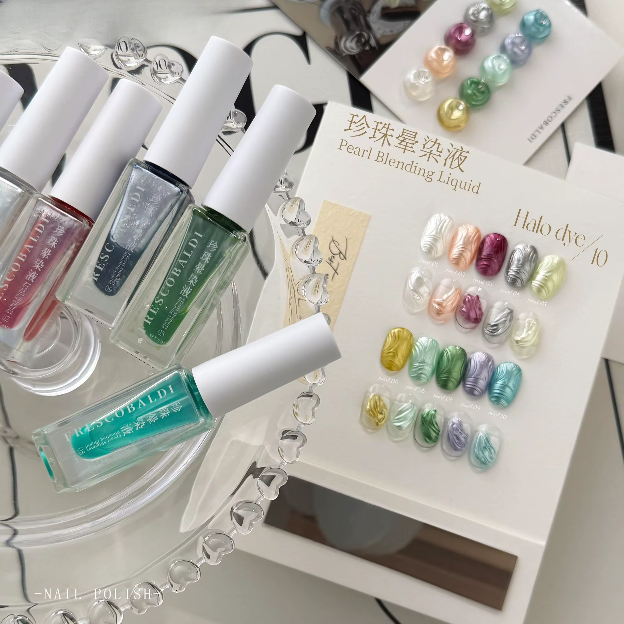 Vernis à ongles gel effet fleurs d'été