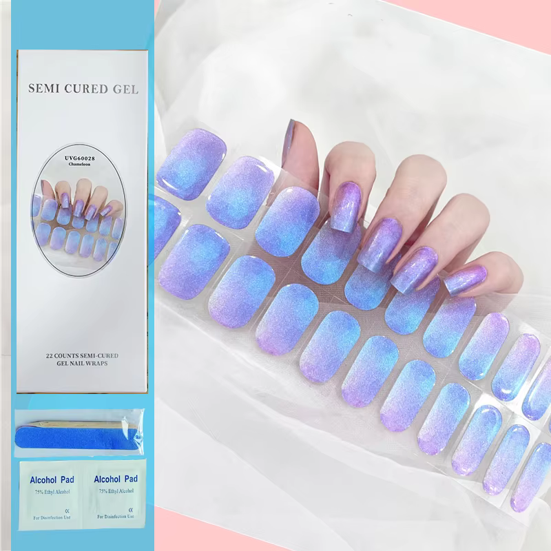 Patch pour ongles en Gel Semi-durci pour manucure française