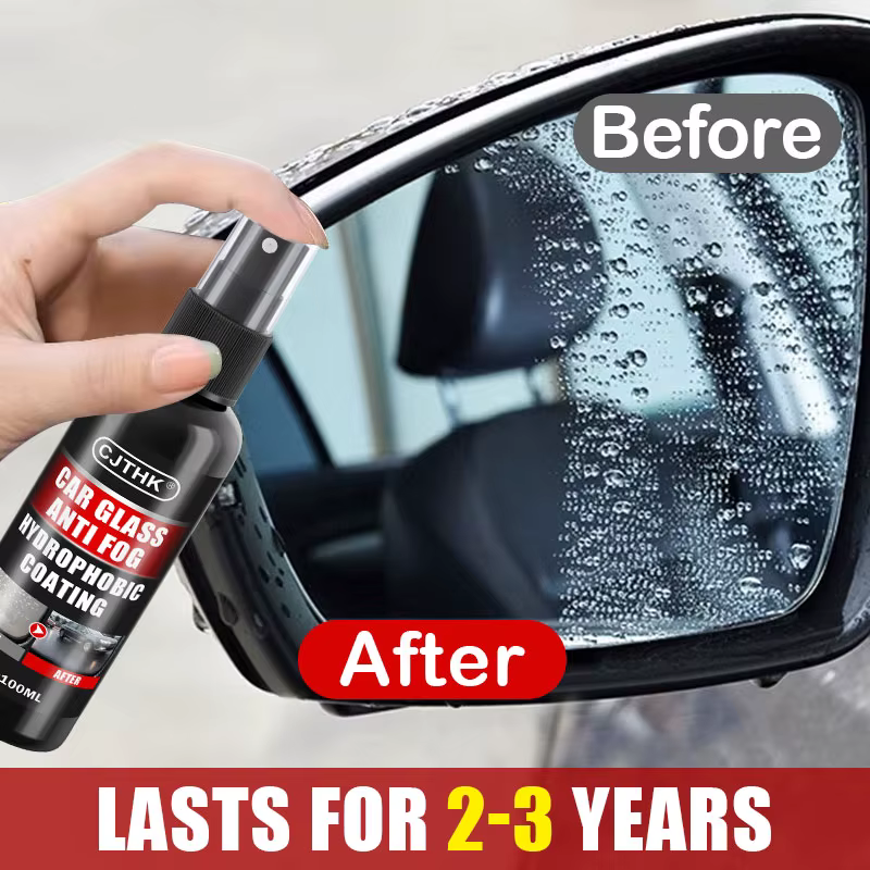 Spray d'eau Anti-pluie pour verre de voiture, revêtement Nano, Agent hydrophobe étanche, Film d'huile pour enlever l'agent de Film de verre automobile