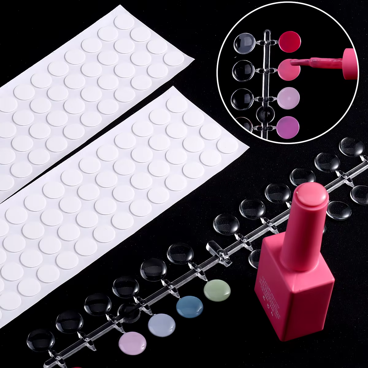 Nuancier rond pour vernis à ongles