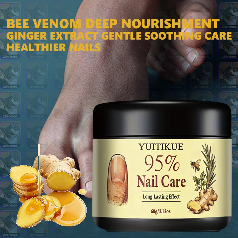 Crème de soin des ongles au venin d'abeille YUITIKUE - Formule efficace à 95 %