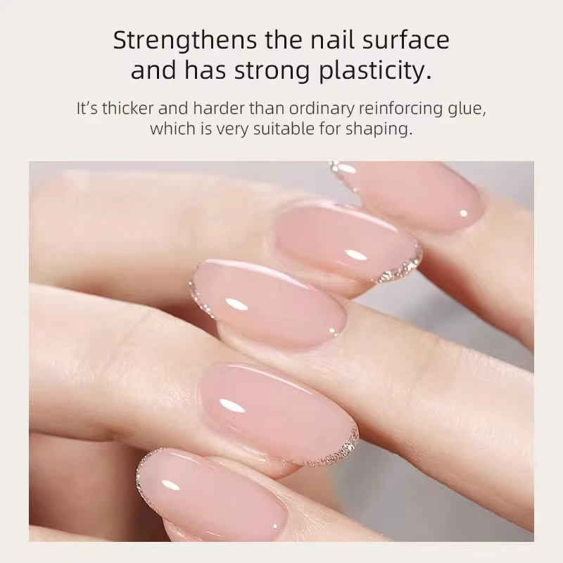 XEIJAYI vernis Gel auto-nivelant 10ml Polygel pour Gel de renforcement ExtensionGel couche de Base dans une bouteille tremper les ongles Gel UvLED