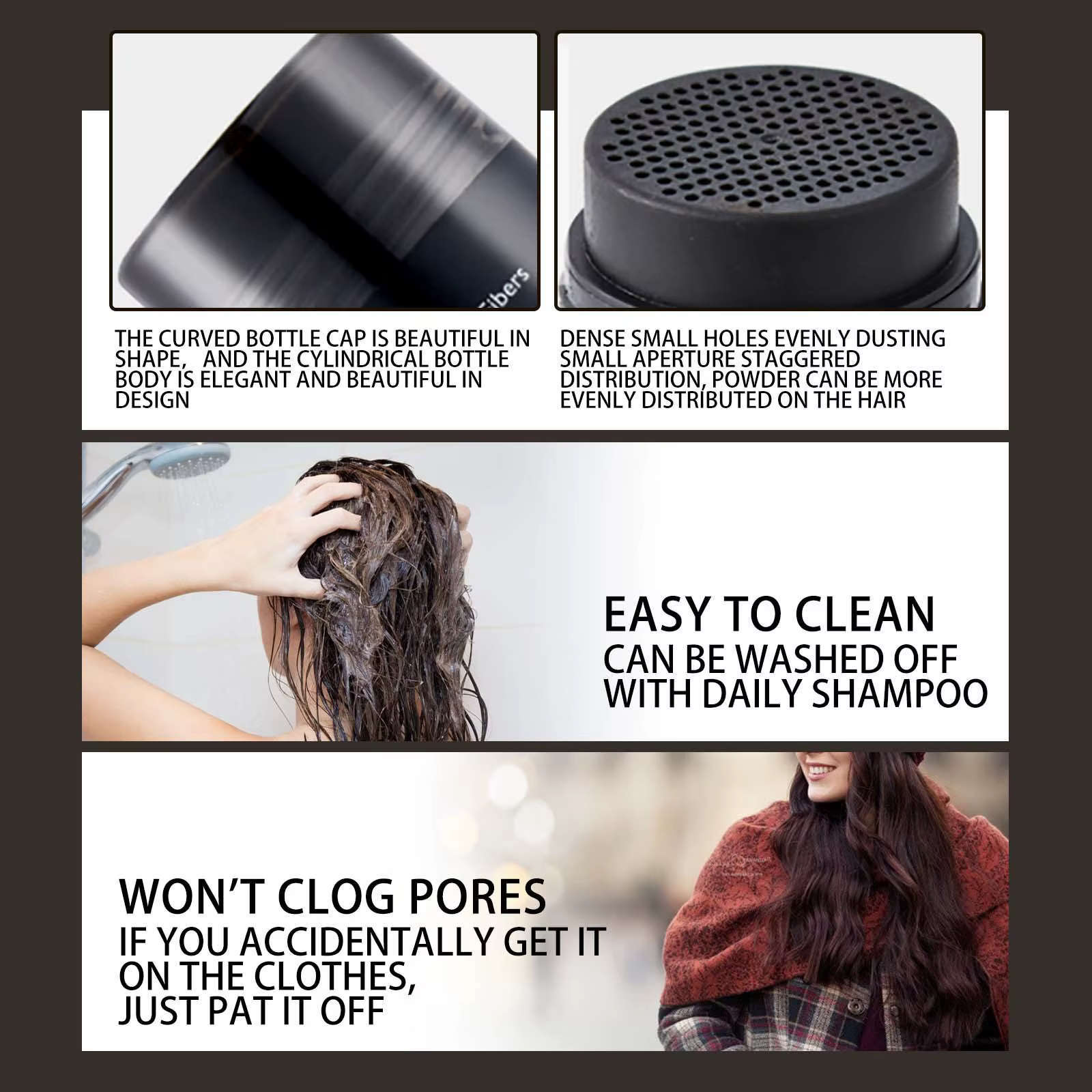 EELHOE huile de gingembre pour stimulateur de croissance des cheveux Anti calvitie hydratant cheveux amincissement Fibers de renforcement des cheveux produits de soins capillaires