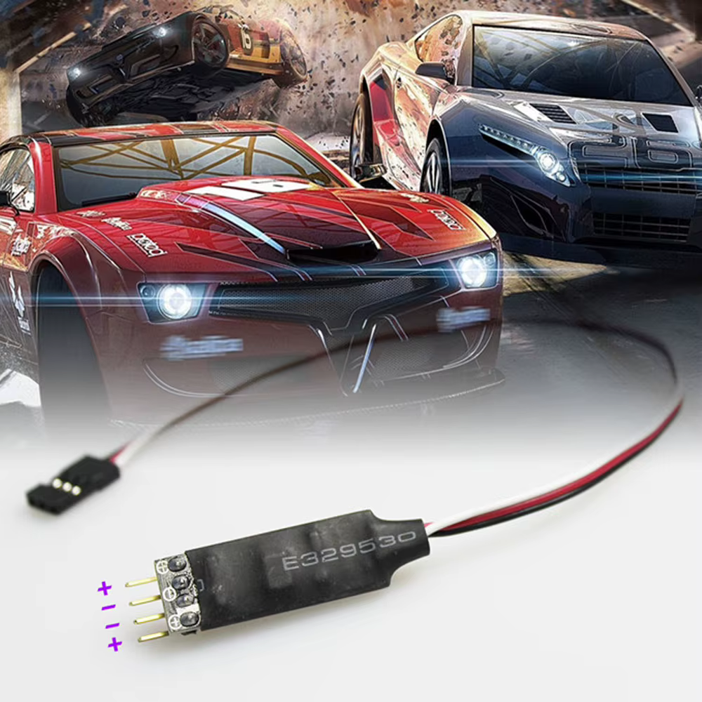 Accessoires de voiture modèle RC, panneau de commande d'éclairage, Module de contrôleur de lumière à 3 canaux, lampe clignotante, interrupteur de télécommande