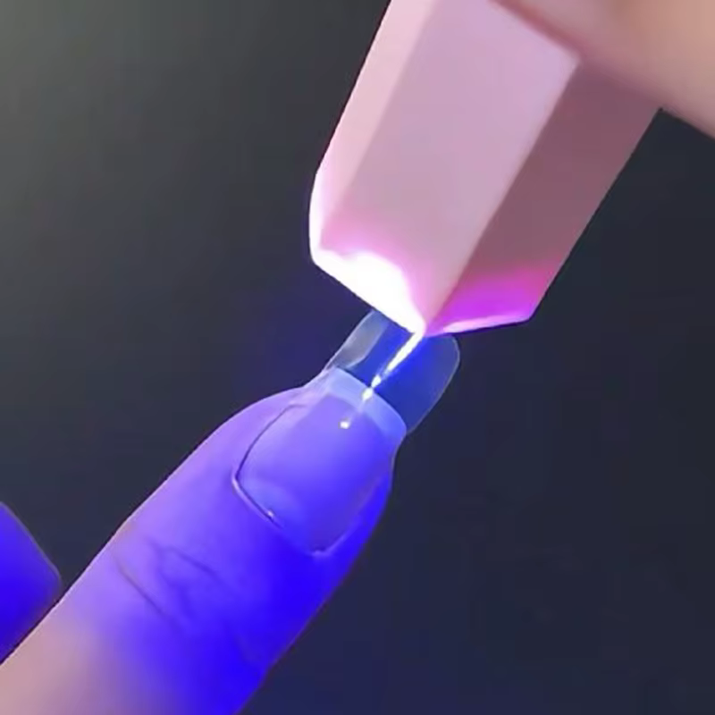 Enveloppes pour ongles en Gel Semi-durci Transparent glacé pour la saint-valentin