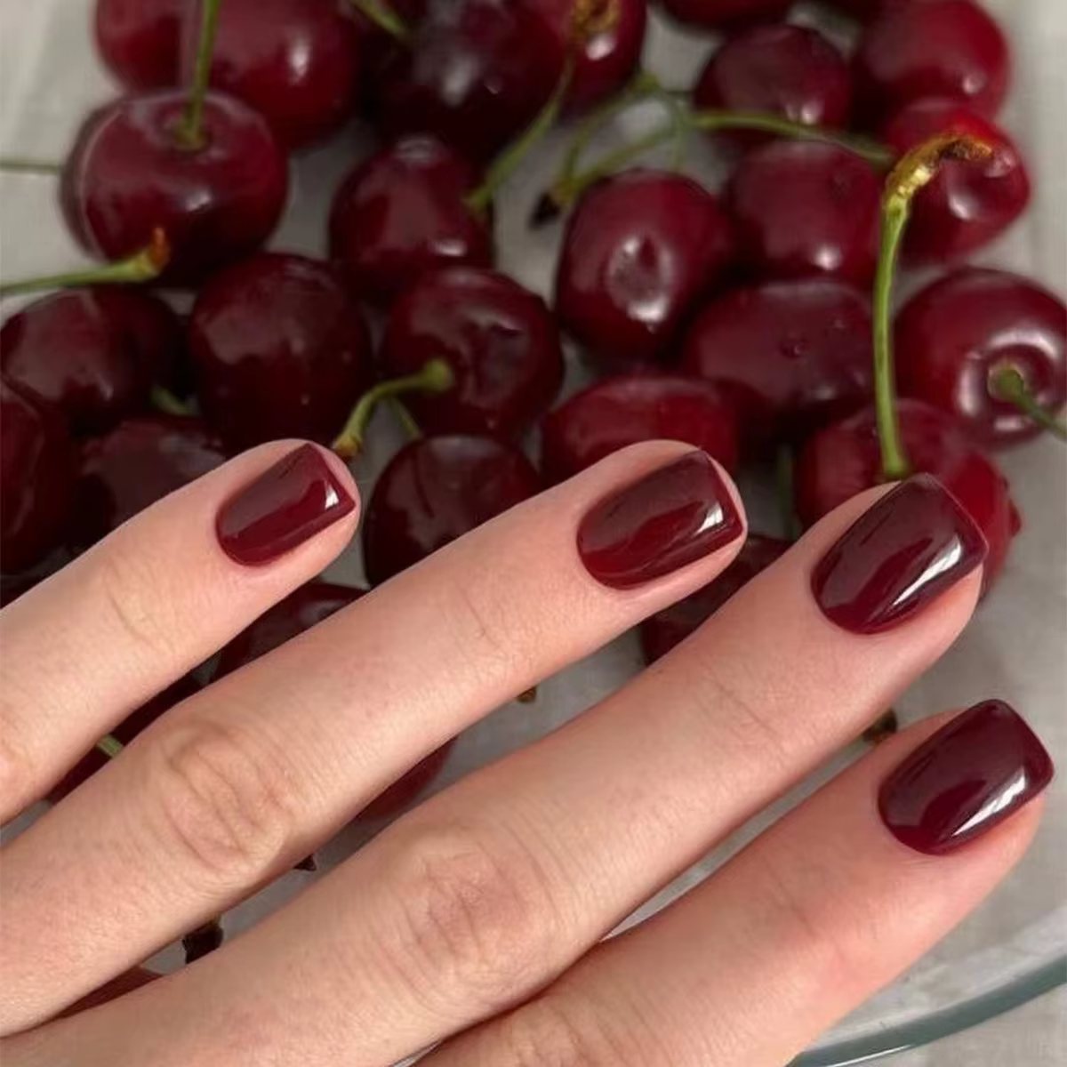 24 pièces/ensemble pâte coréenne faux ongles Art classique couleur unie acrylique portant