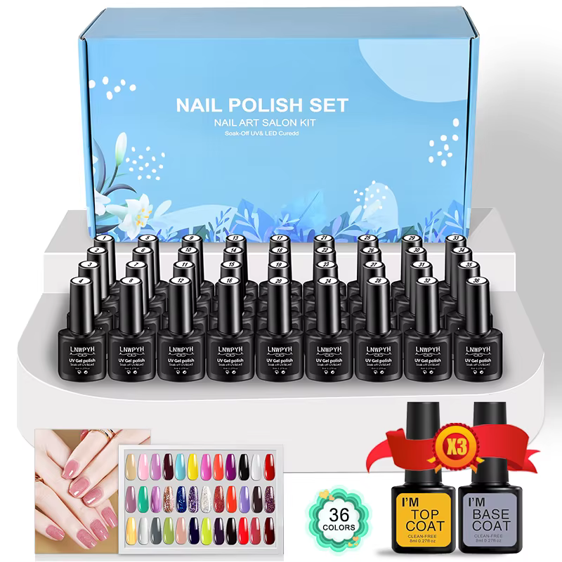42 pièces/ensemble Kit de vernis à ongles Gel ensemble