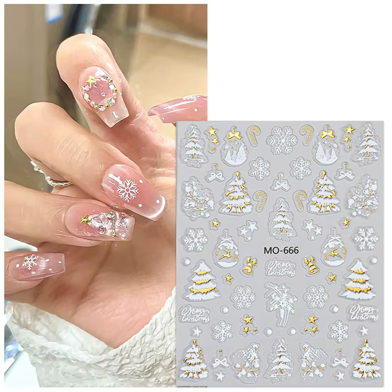 Autocollants de manucure en or pour Nail Art