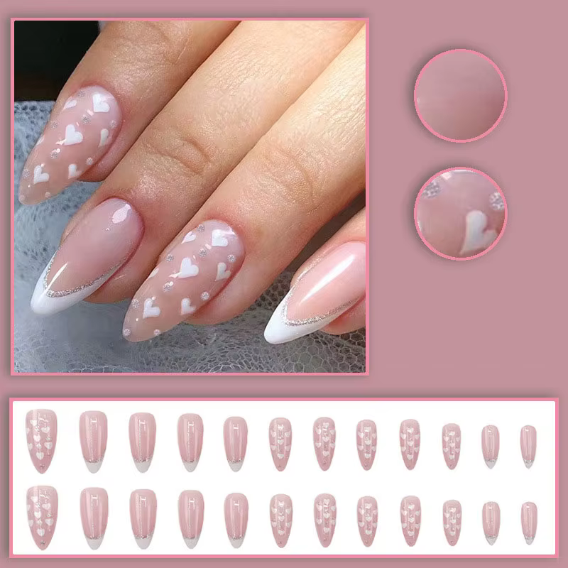 Faux ongles moyens pour femmes et filles