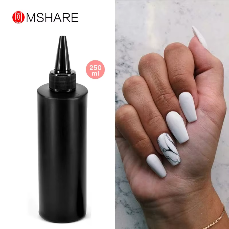 MSHARE 250ml noir blanc couleur des ongles