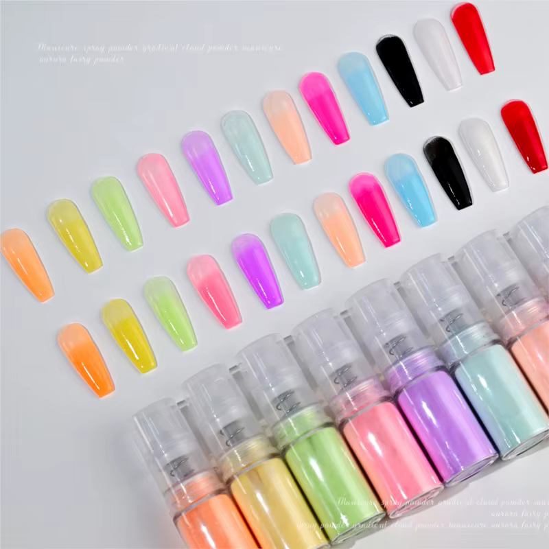 Poudre de pulvérisation ombrée pour Nail Art