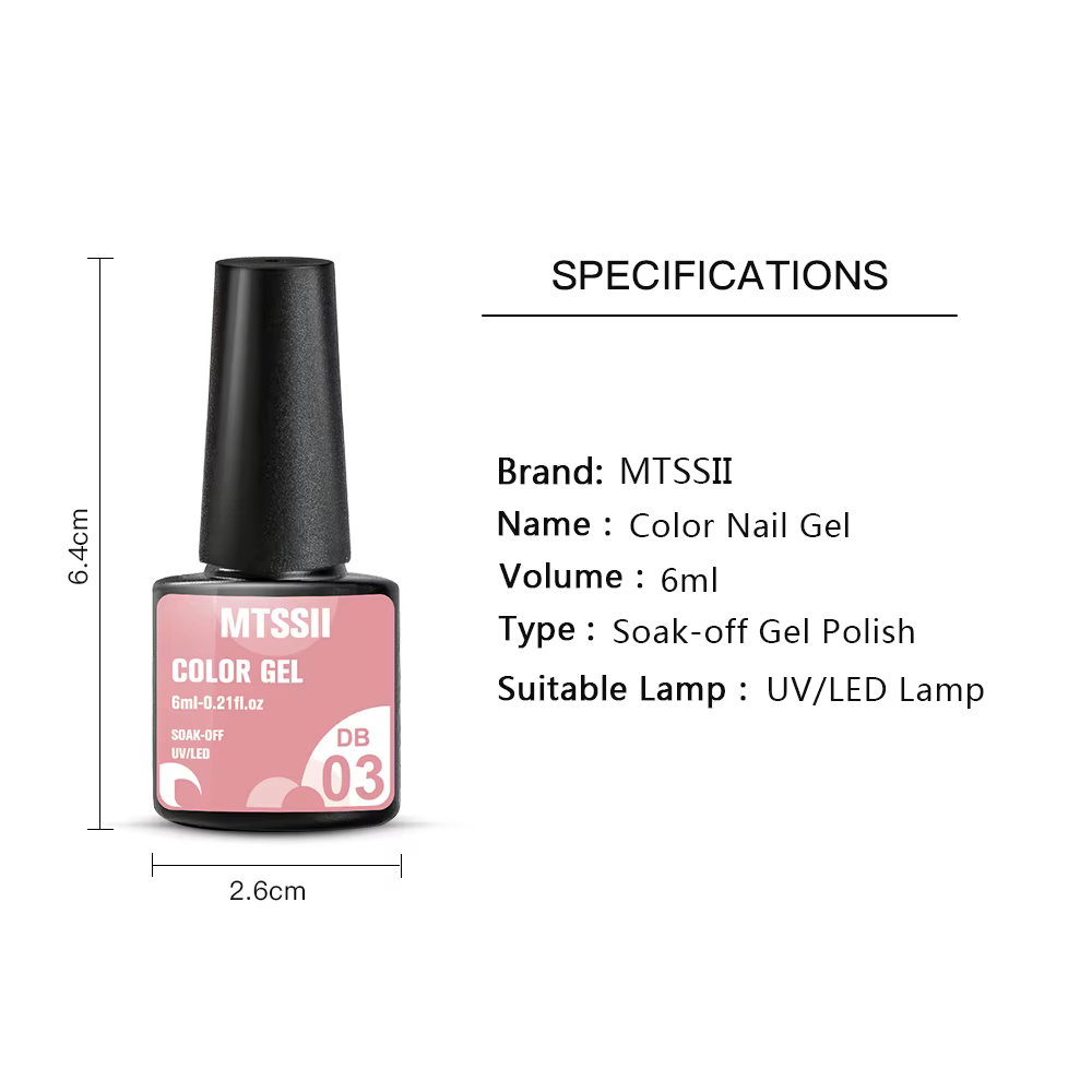 Kits de vernis à ongles Gel de couleur unie