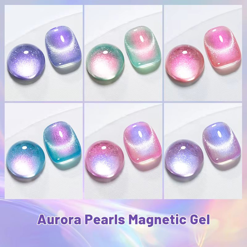 Vernis à ongles gel magnétique effet perles d'aurore 7ml