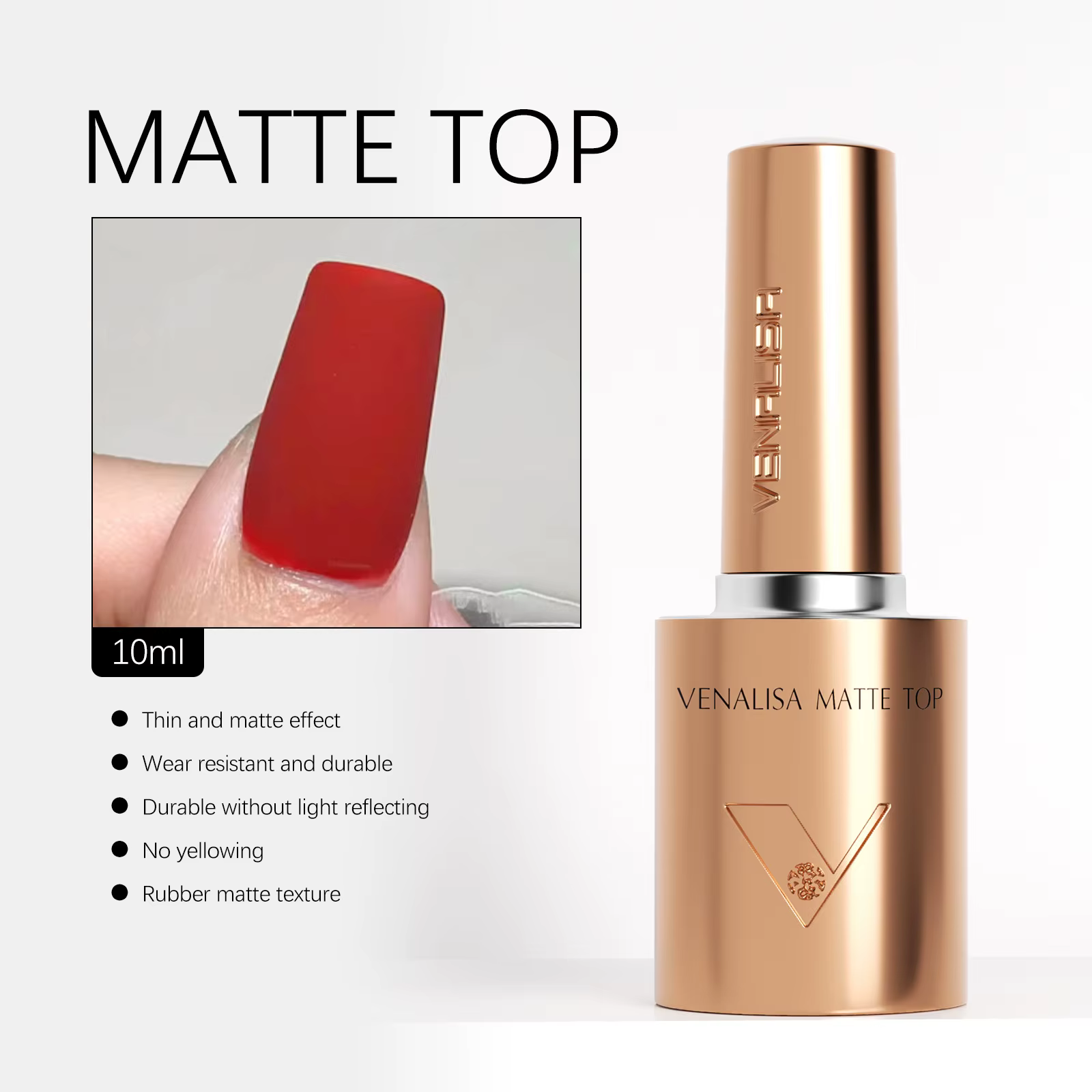 Venalisa 10ml 1/2/3 pièces Kit vernis à ongles Hema/TPO Base gratuite Ultra trempé longue tenue mat couche de finition