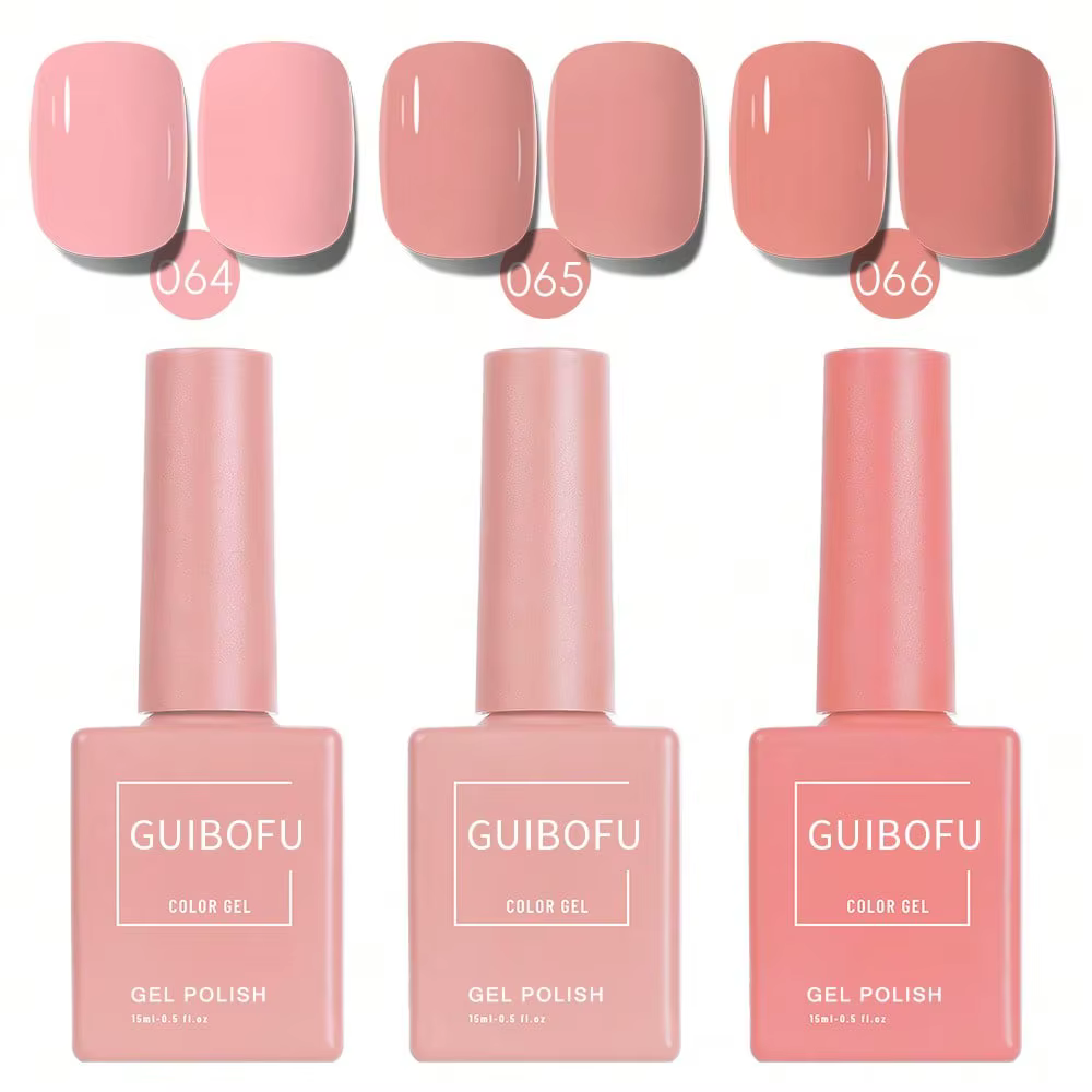 Lot de 3 vernis à ongles gel UV LED 15ml