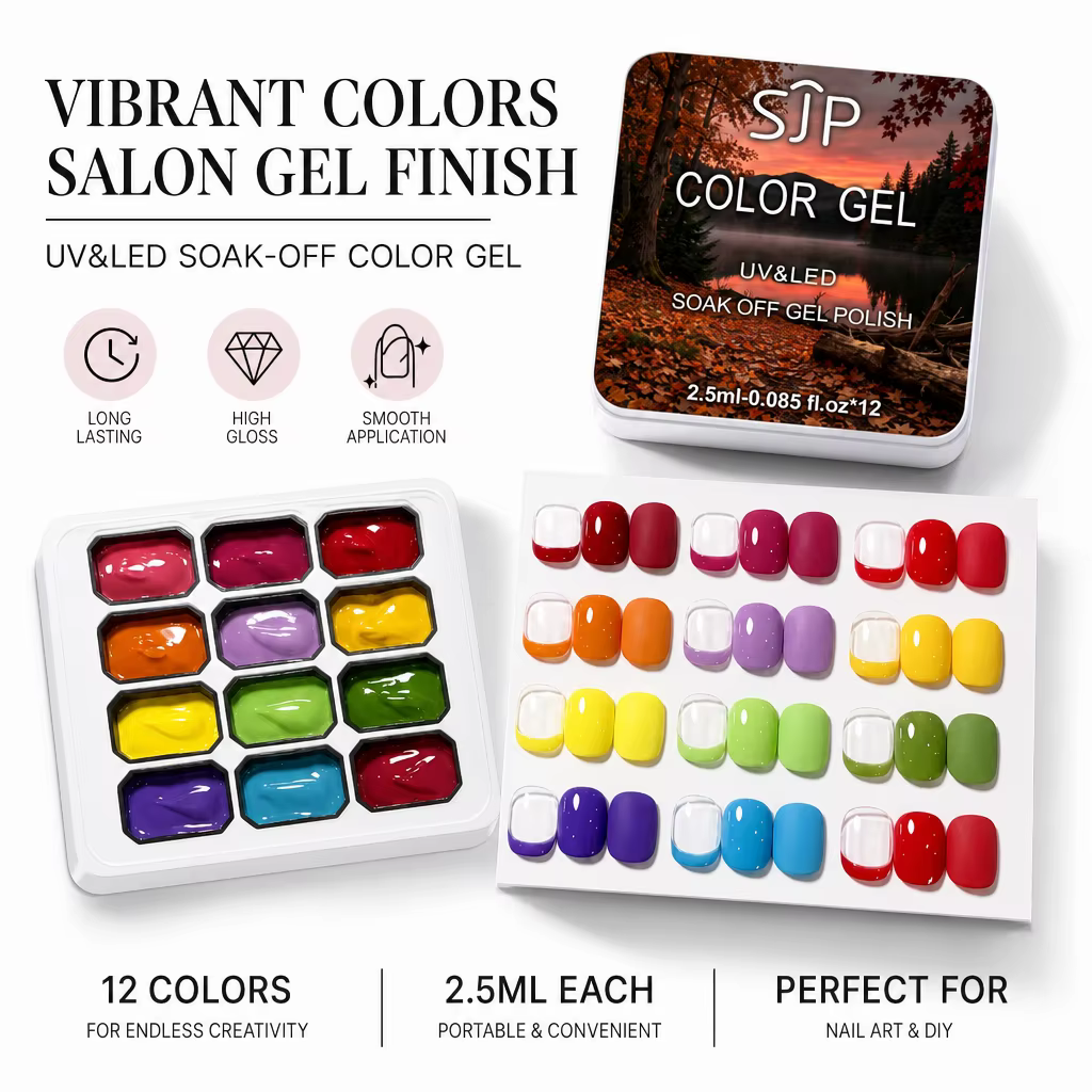 Ensemble de gels colorés SIP