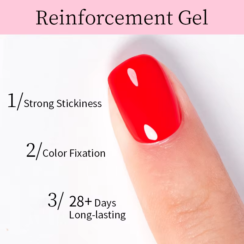 AWStorG 50ml Gel de Base en Fiber de caoutchouc mise à niveau des ongles cassés réparés en fibre de verre clair