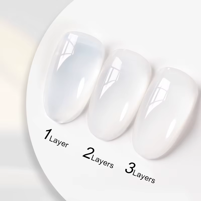 UR SUGAR 1/2PCS Vernis à ongles gelée 15ml Blanc laiteux semi-transparent Gel UV LED Soak Off Manucure Nail Art DIY
