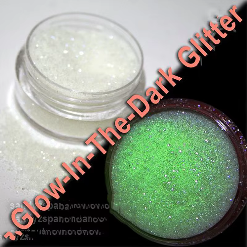 Poudre de sable structurels ente holographique phosphorescente pour les ongles