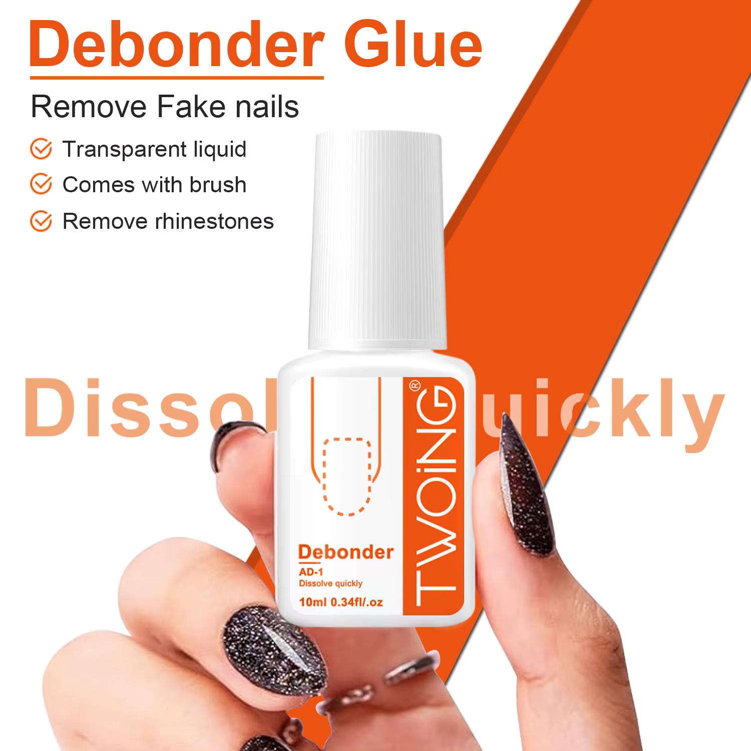 Colle débrouilleur pour enlever les faux ongles