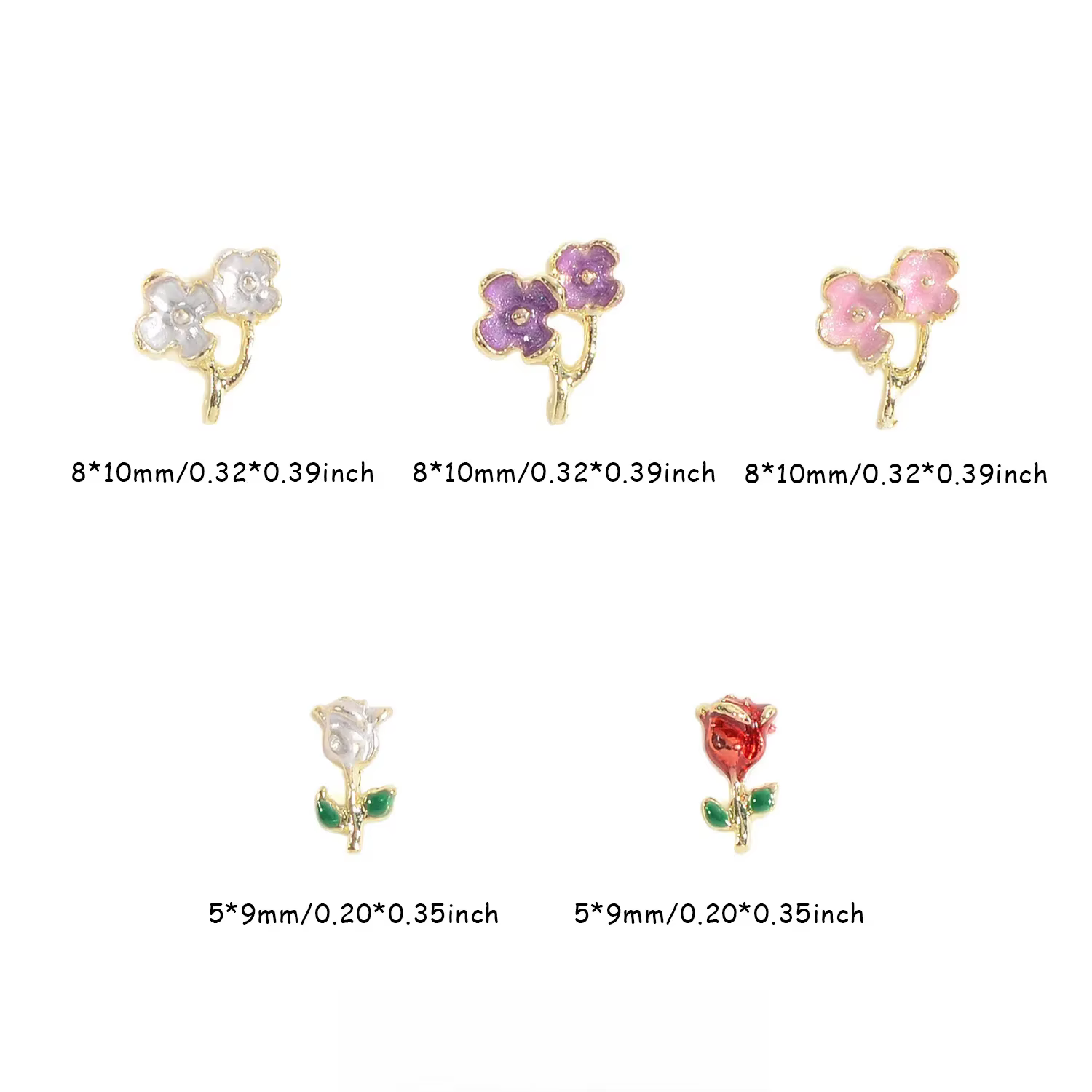 Breloques pour ongles romantiques pour la Saint-Valentin - Accessoires