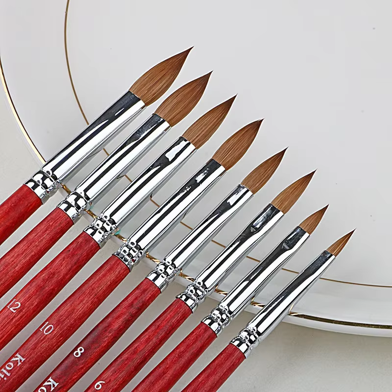 Kolinsky – brosse à ongles en acrylique