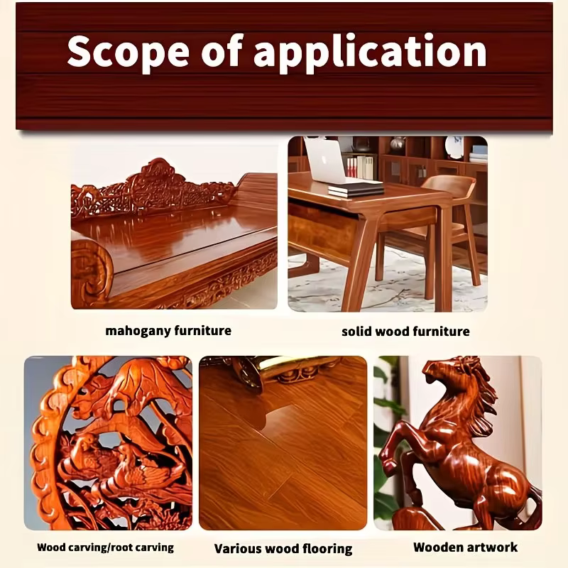 Huile de cire pour bois multi-usages, cire d'abeille naturelle pour le polissage du bois, sols et meubles en bois, lustre durable, protection profonde