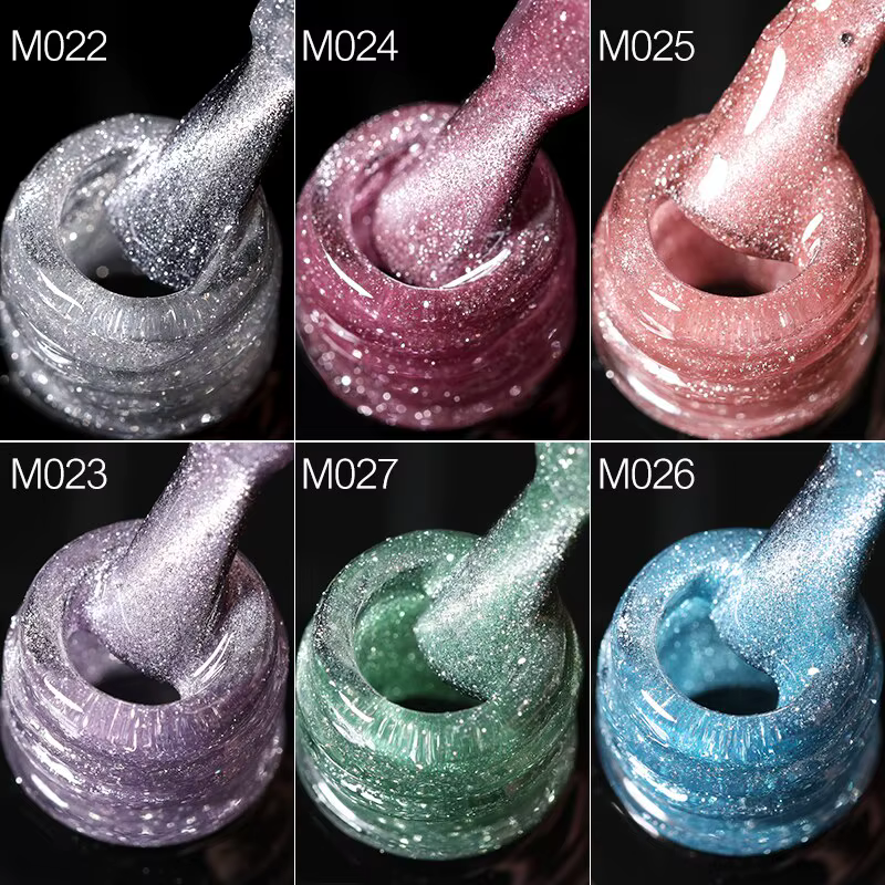 UR sucre 7.5ml réfléchissant Magnertic Gel vernis à ongles Laser argent rose magnétique Gel tremper UV