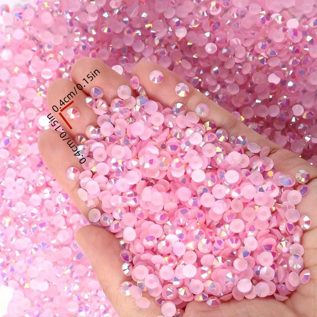 Cristal 6000 pièces strass en résine gelée