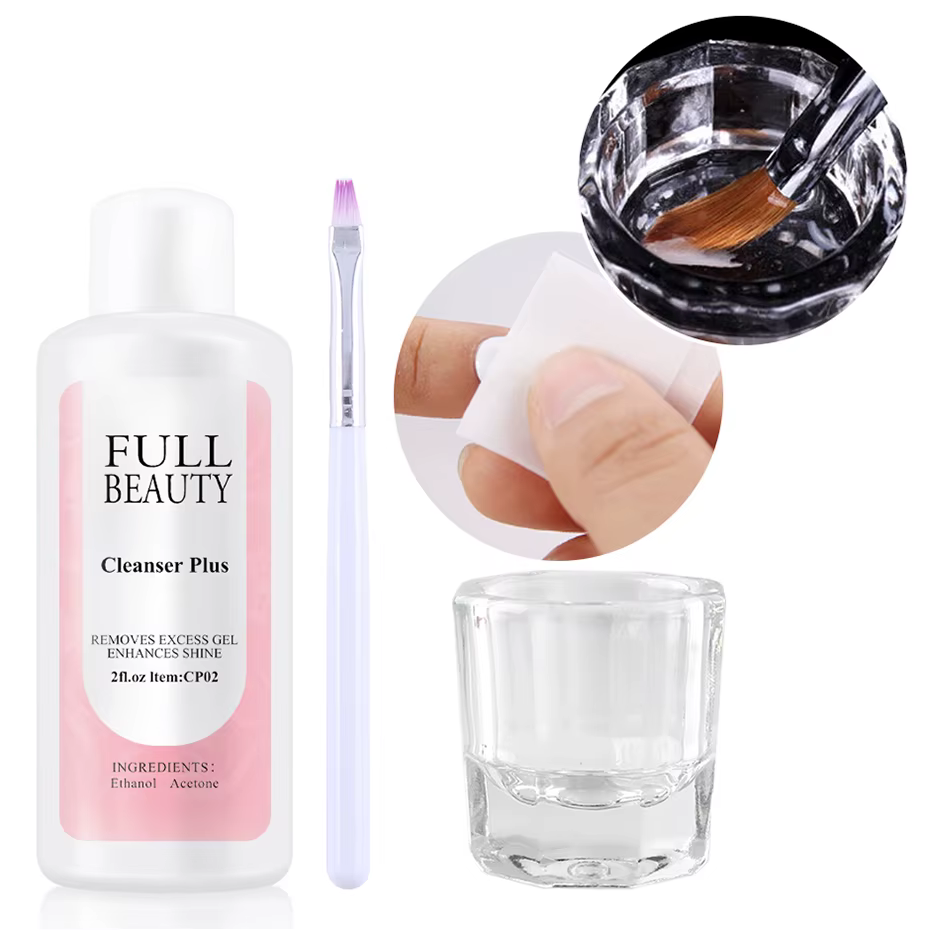 Ensemble de liquide dégraissant pour ongles